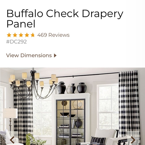 Ballard Designs Accents Ballard Designs Black Buffalo Check